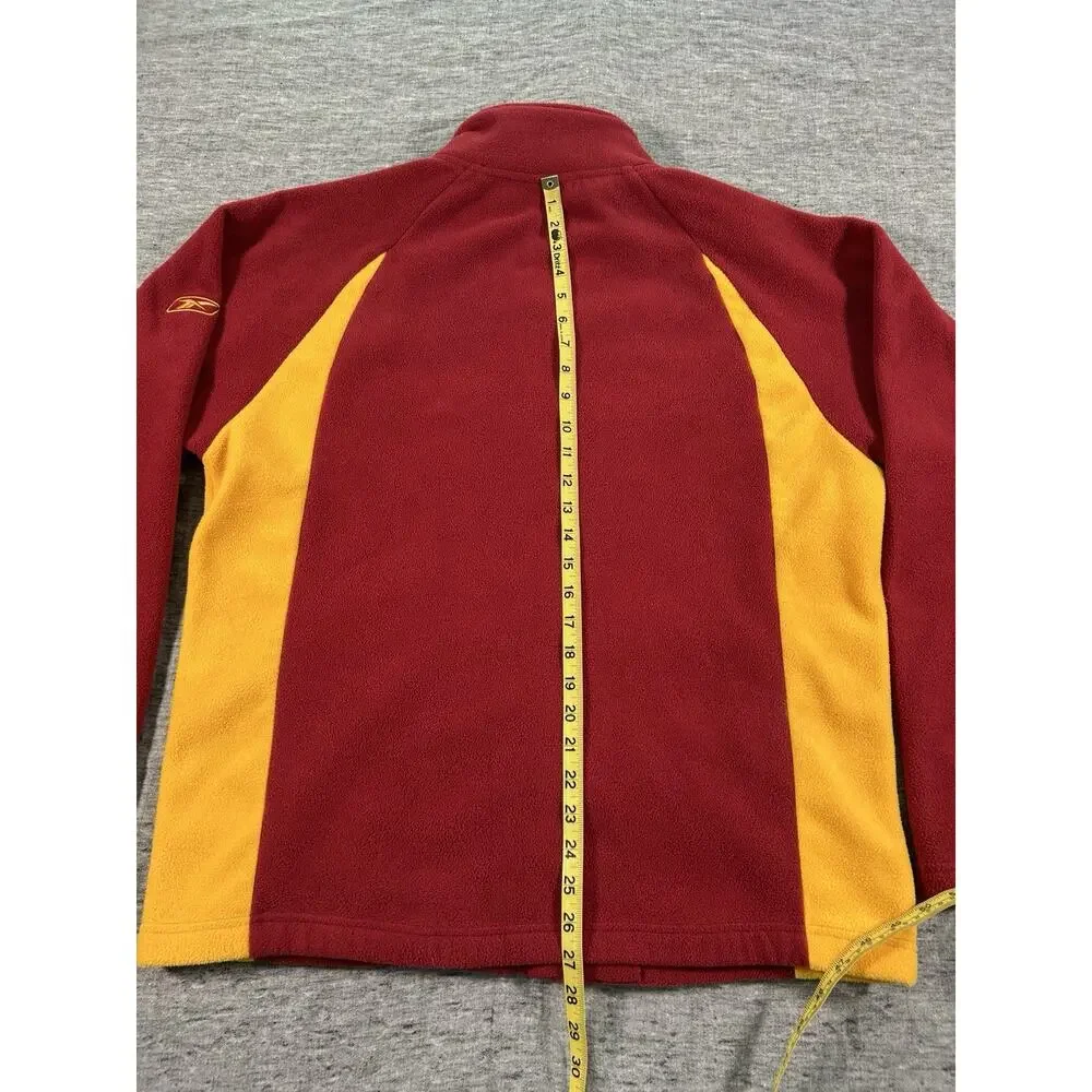 Vintage Reebok NFL Washington Redskins Fleece Jacket Mens Medium Full-Zip